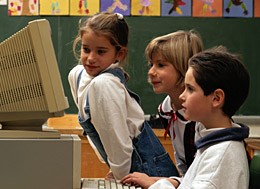 Photo of kids using computer