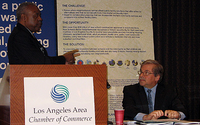 LAUSD Superintendent David Brewer; David Abel, Chairman, NSBN (from left to right).